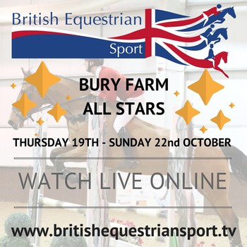 Live streaming from the Bury Farm All Stars Showjumping Championship starts Thursday! Live streaming from the Bury Farm All Stars Showjumping Championship starts Thursday!